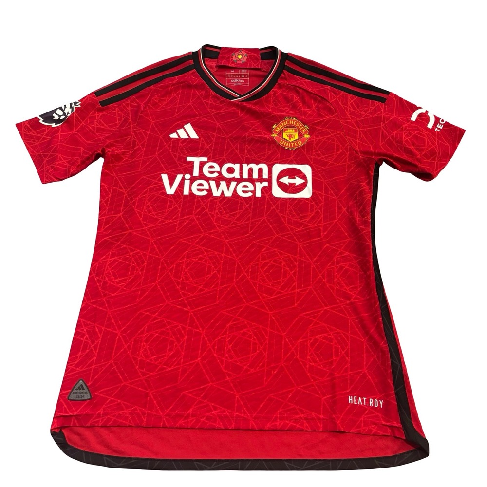 Adidas Manchester United 2023-24 Authentic Home Jersey Red Mens Medium IN3520